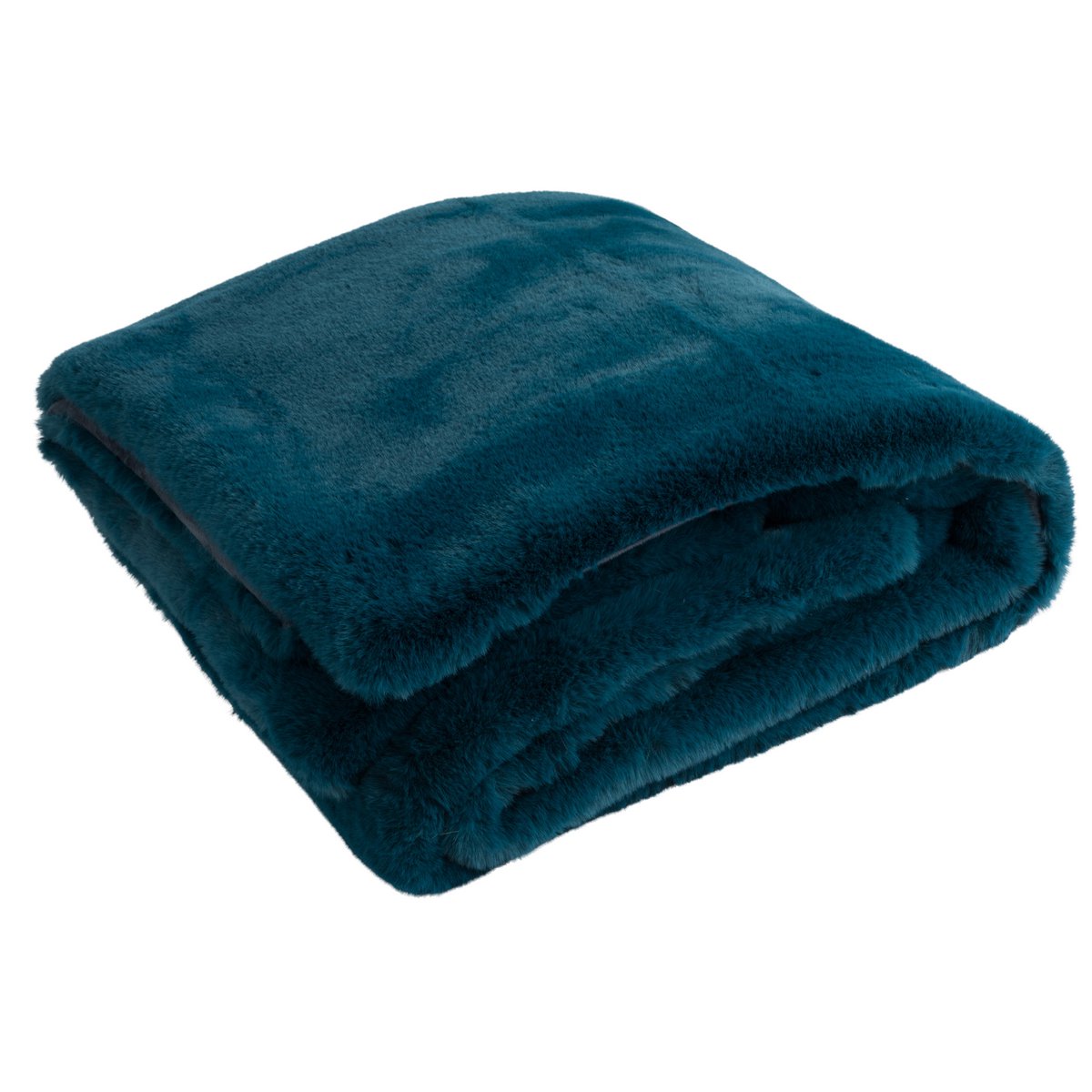 J-Line - Plaid Cutie - Polyester - 180X130cm - Petrolblau