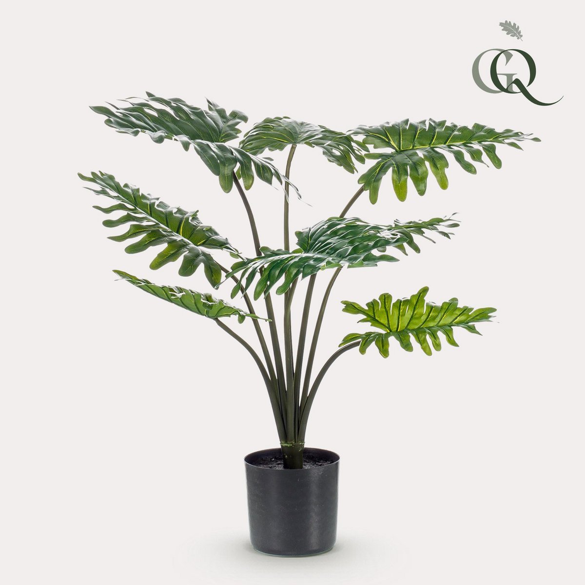 Green BoutiQ - Kunstplant - Philodendron - 60 cm