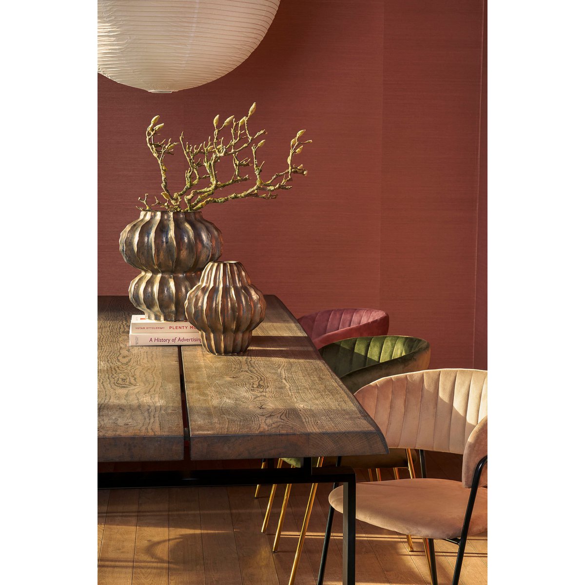 Glimmerdekorationen - Altea Vase - H28 x Ø25 cm - Keramik - Bronze