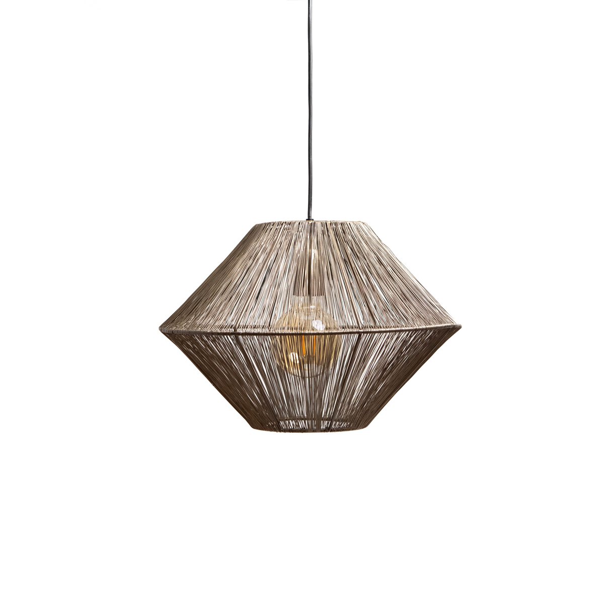 1304 Design - Hanglamp CHARLY antiek brons Ø50x34cm