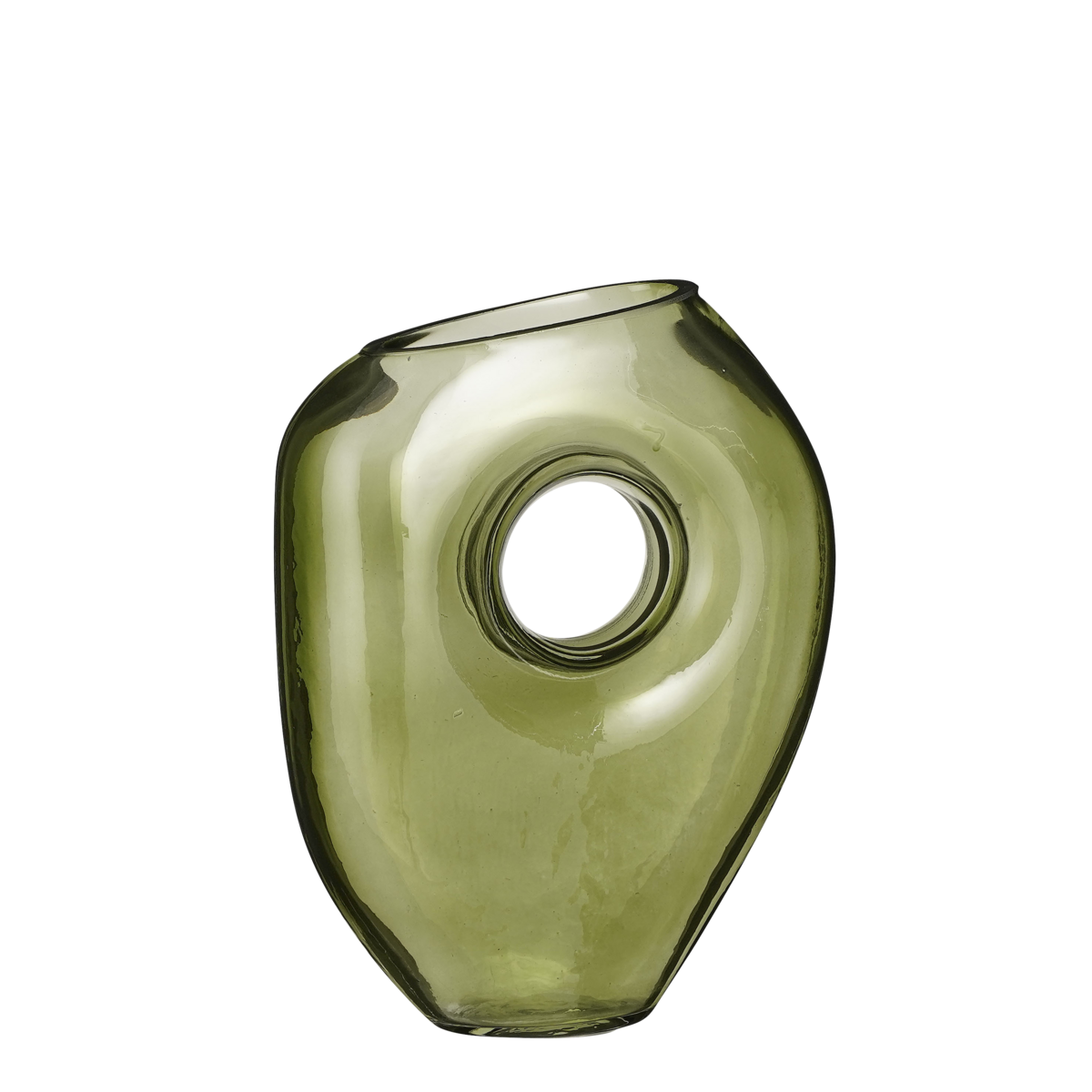 Mica Decorations - Jay Vase - L18 x B8 x H23 cm - Glas - Hellgrün