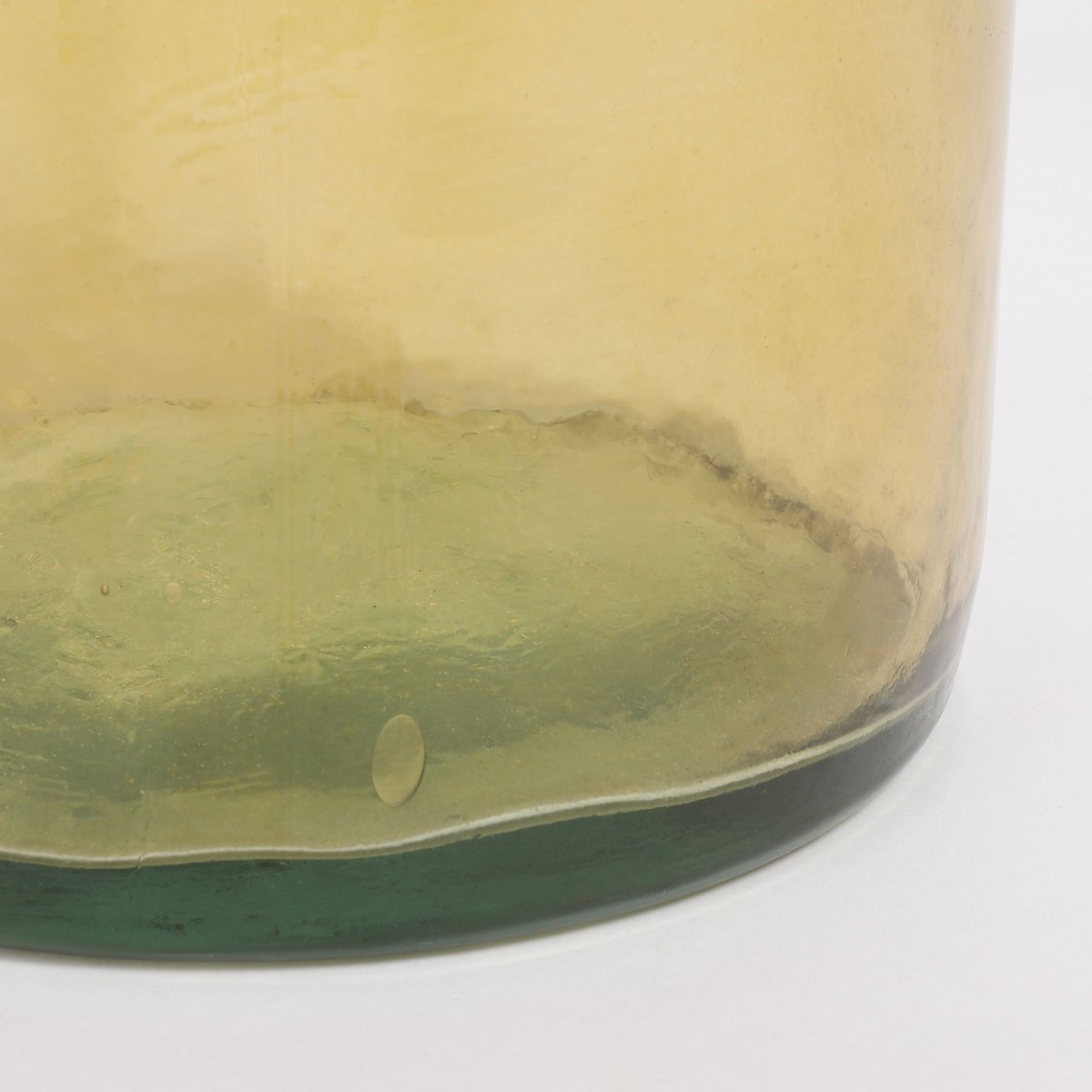 Mica Decorations - Rioja Fles Vaas - H75 x Ø18 cm - Gerecycled Glas - Oker