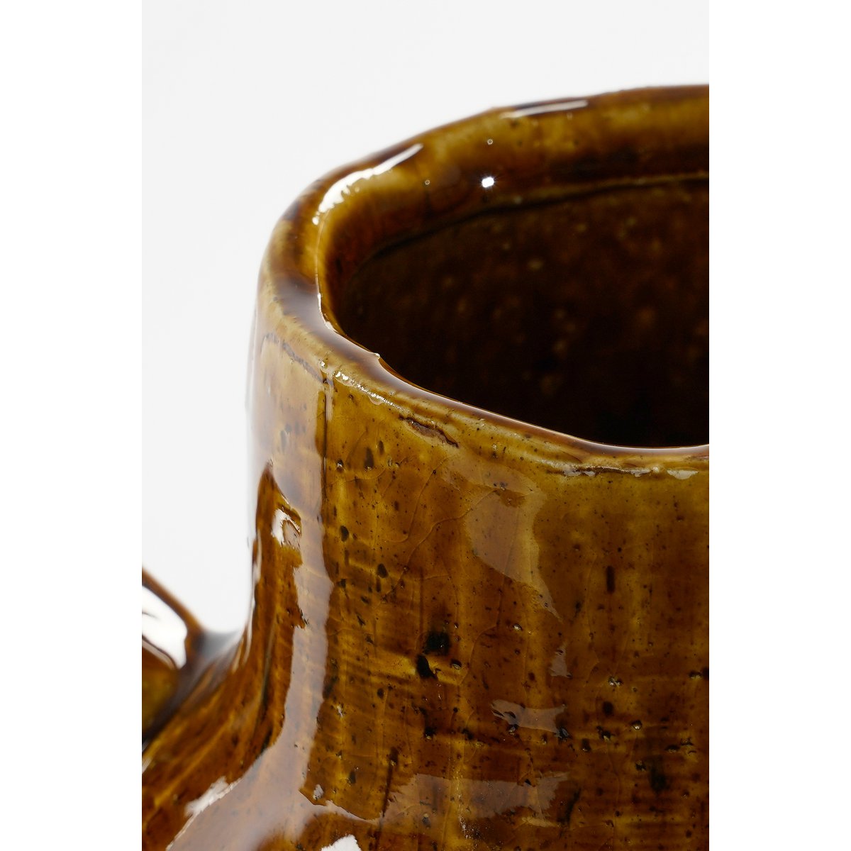 Mica Decorations - Elena Vaas - H34 x Ø26 cm - Keramiek - Bruin