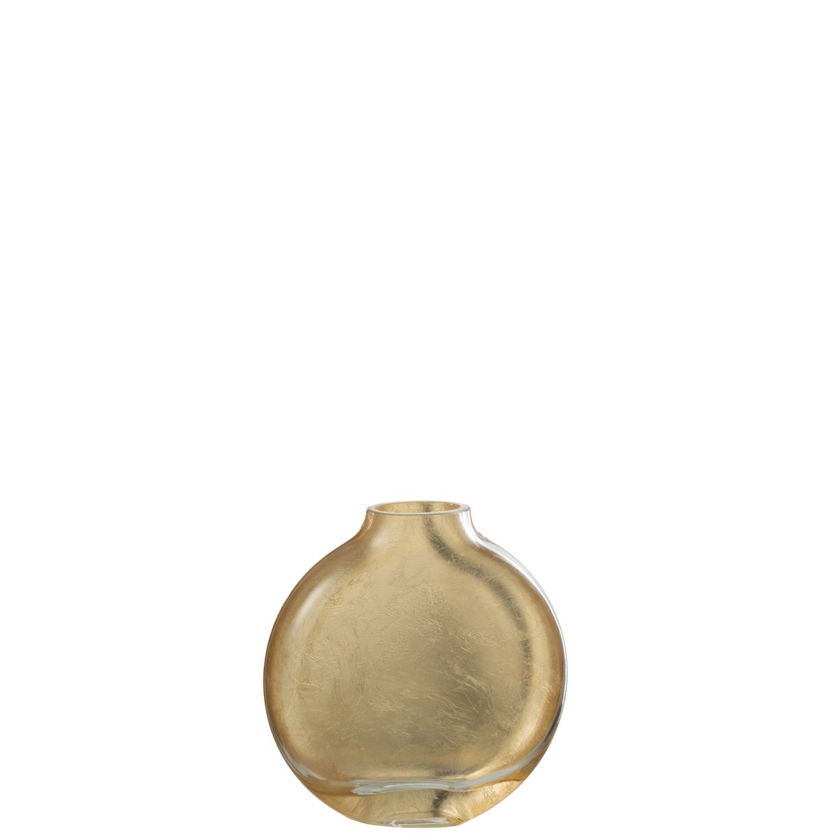 J-Line - Vase Miki - Glas - Transparent/Gold - Klein