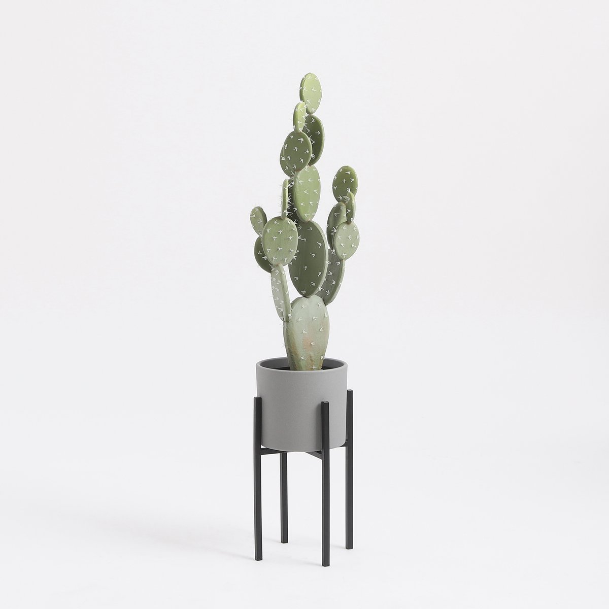 Glimmerdekorationen - Pflanzenständer Ascot - L21 x B21 x H35 cm - Metall - Schwarz