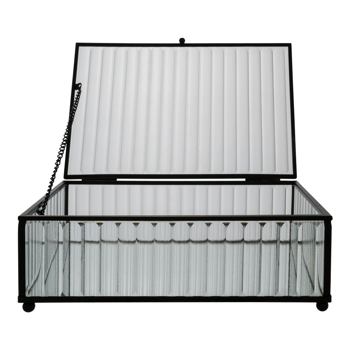 House Nordic - Santorini-Box - Schwarz; Glas