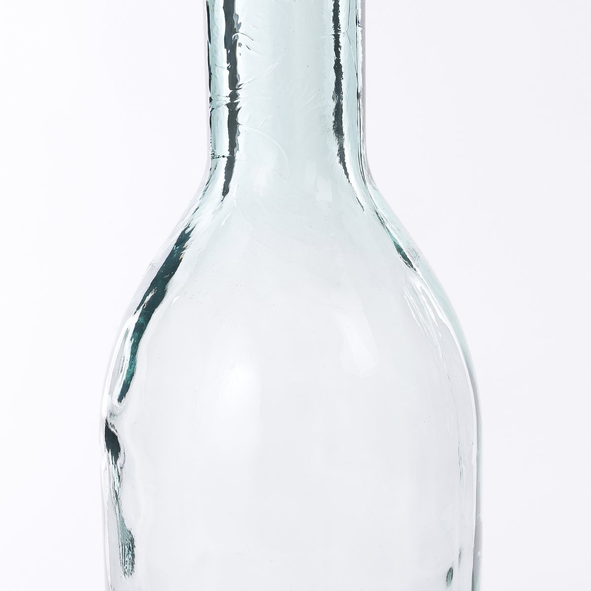 Glimmerdekorationen - Rioja-Flaschenvase - H50 x Ø15 cm - Recyceltes Glas - Transparent
