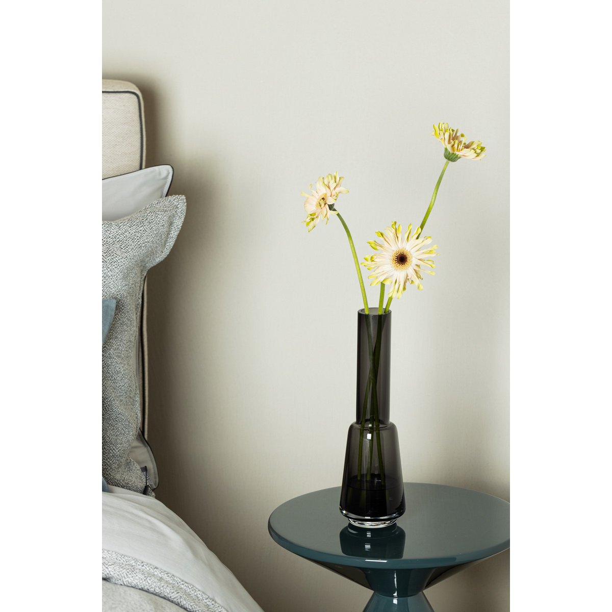 Element Accessories - Moderne retro design grote vaas, diepgrijze kleur, TYLER14 grijs