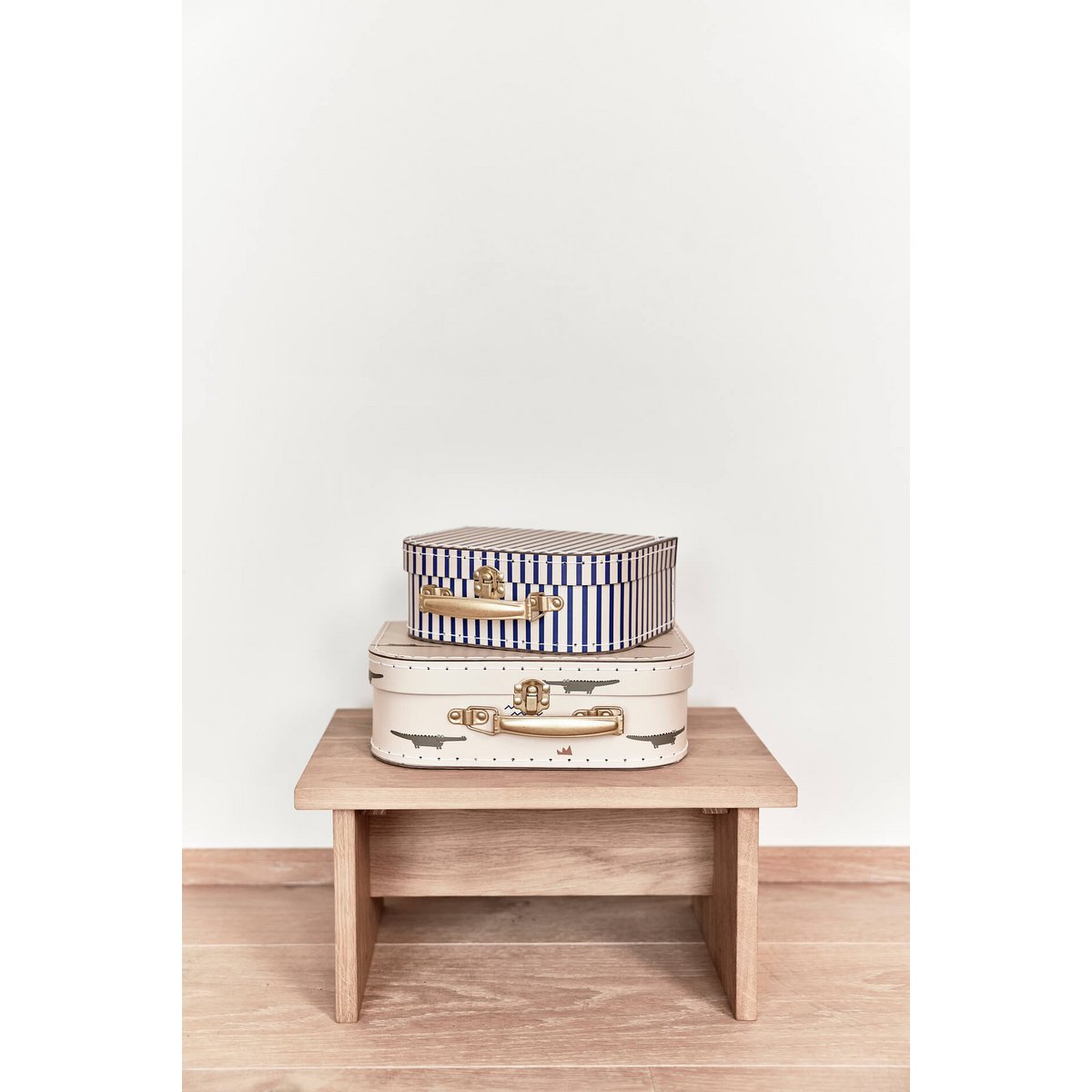 OYOY - Mini-Koffer Crocodile & Stripe - 2er-Set