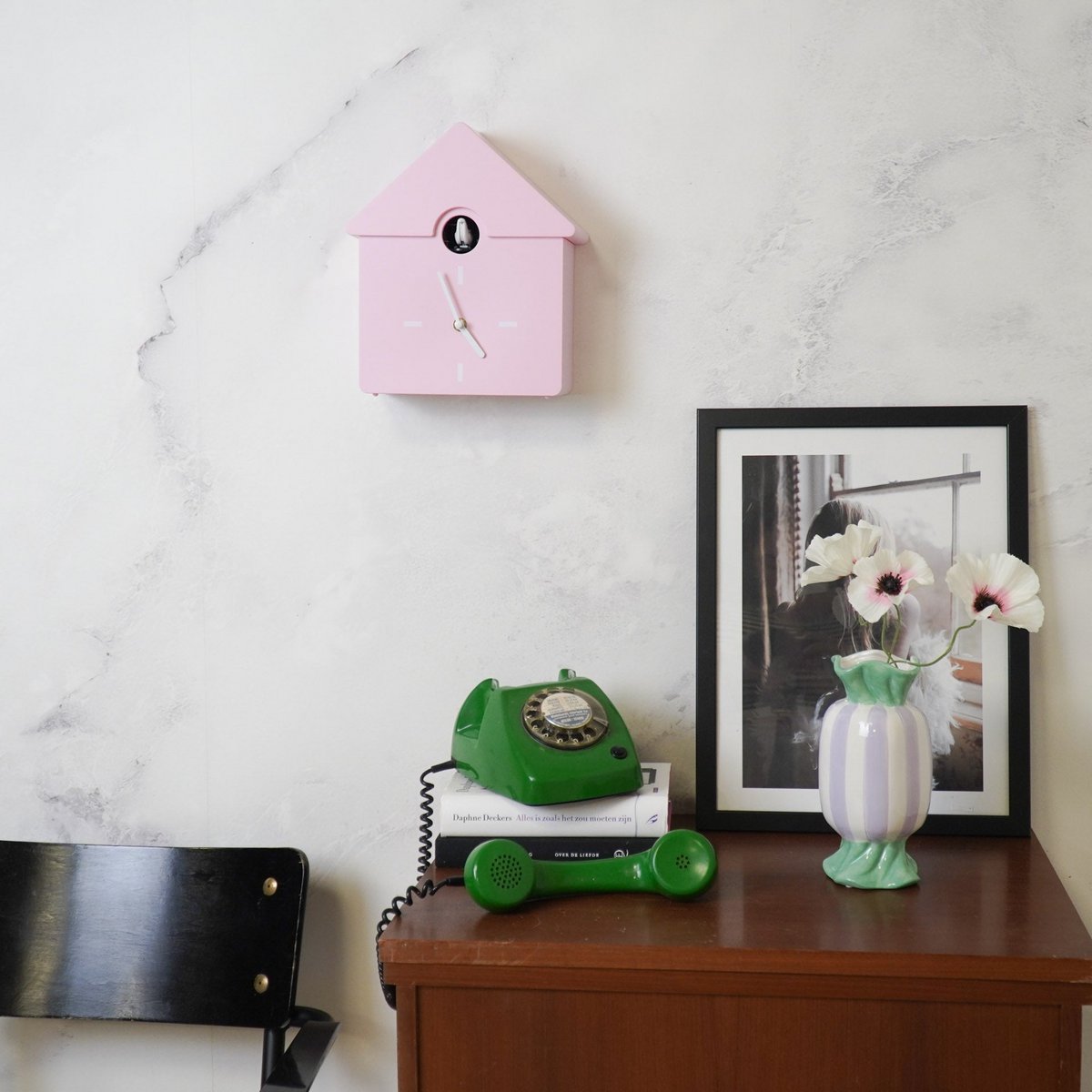 Housevitamin - Klokklokkoekjes koekoek- lichtroze- 24x27x9cm