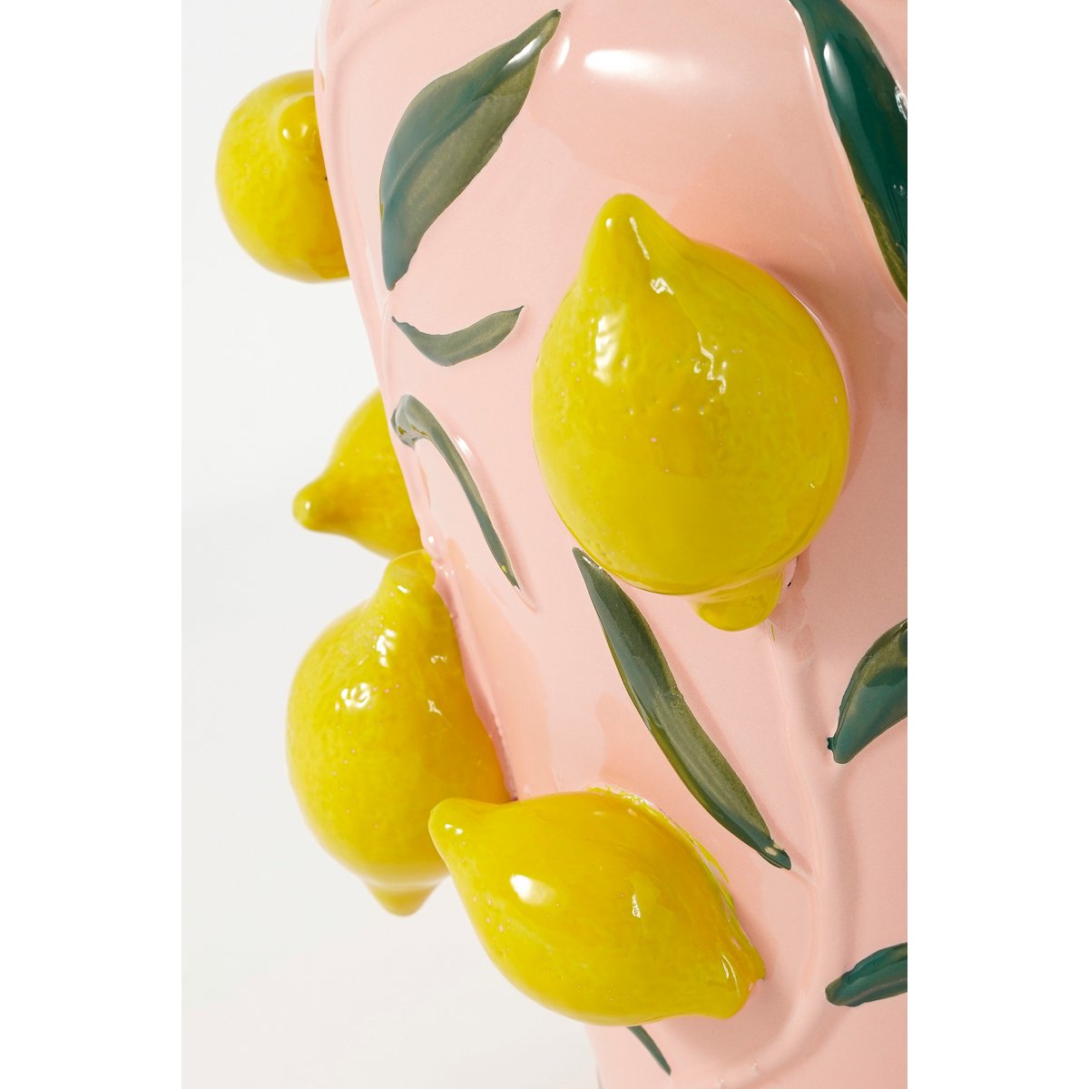 Glimmerdekorationen - Melika Vase - H38 x Ø35 cm - Keramik - Hellrosa