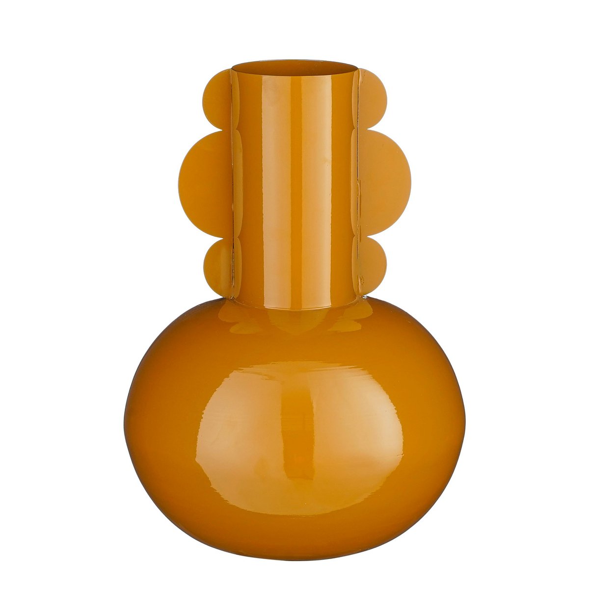 Glimmerdekorationen - Boyd Vase - H36 x Ø25 cm - Metall - Braun