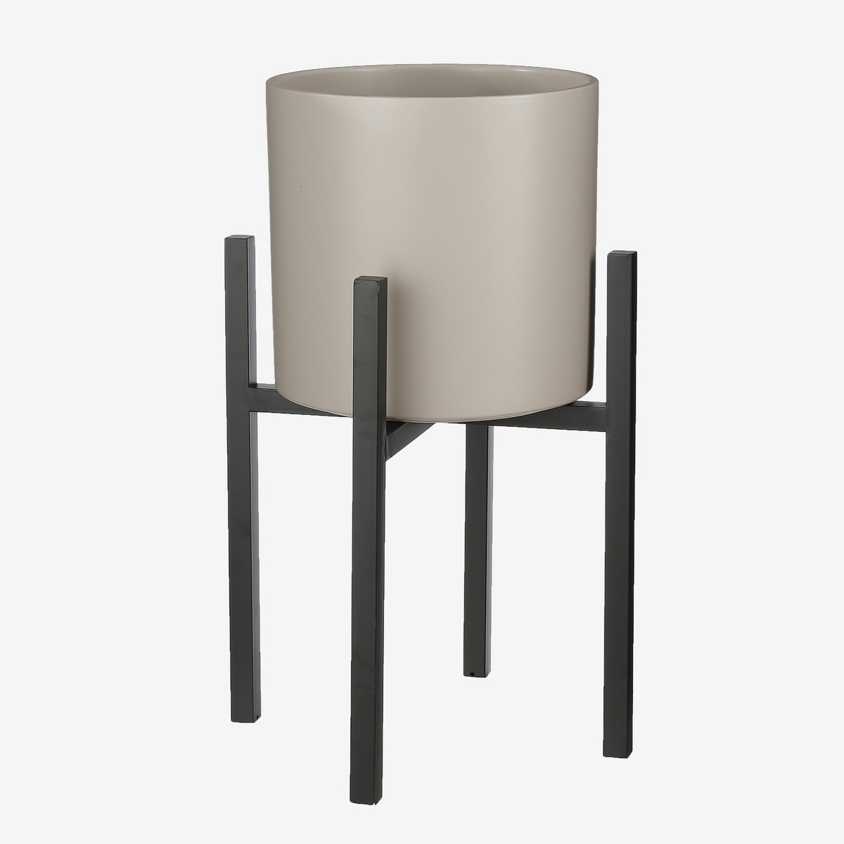 Mica Decorations - Ascot Plantenstandaard XL - L42 x B42 x H50 cm - Metaal - Zwart