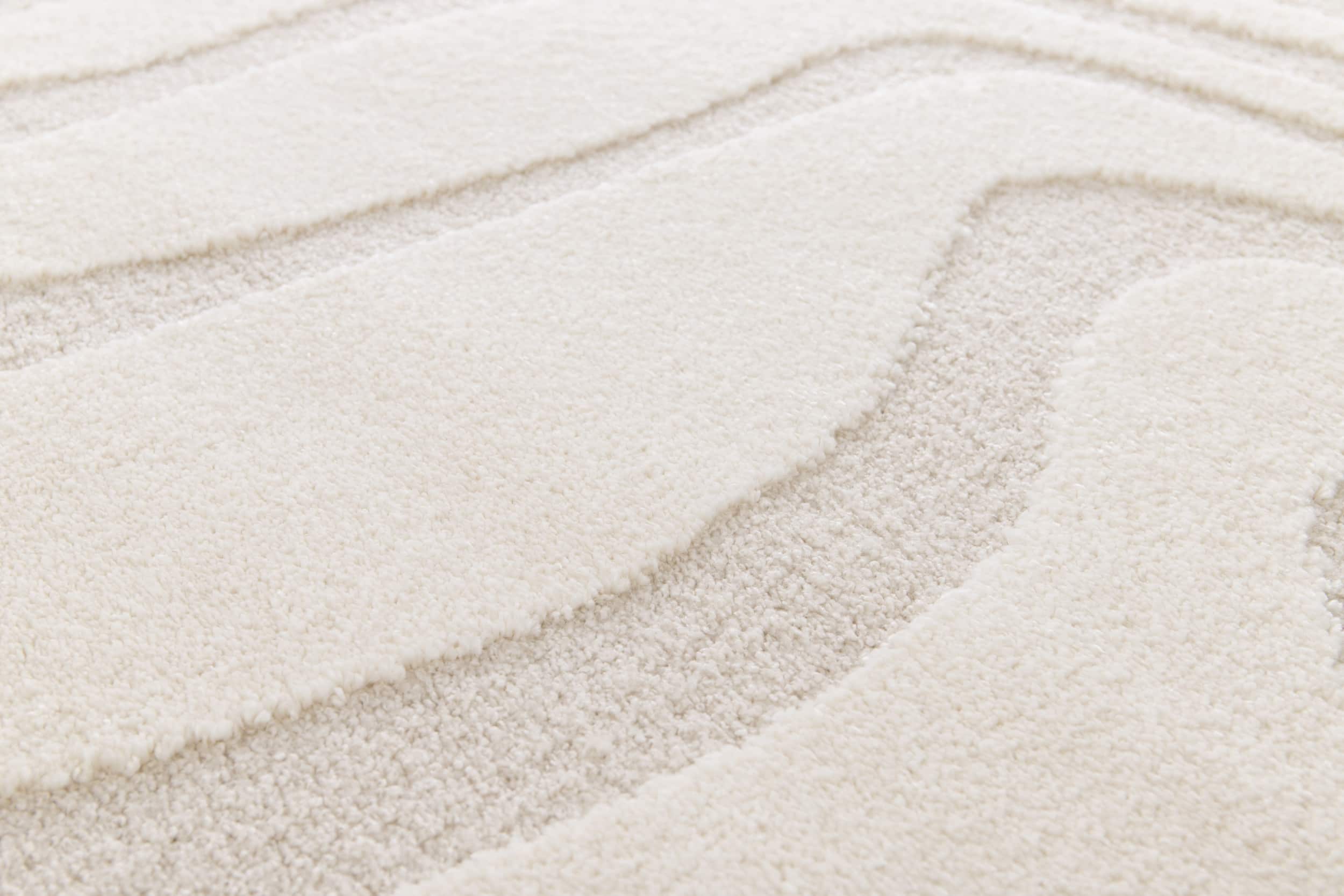 By Javy - Vloerkleed Coco Storm - kleur creme-creme