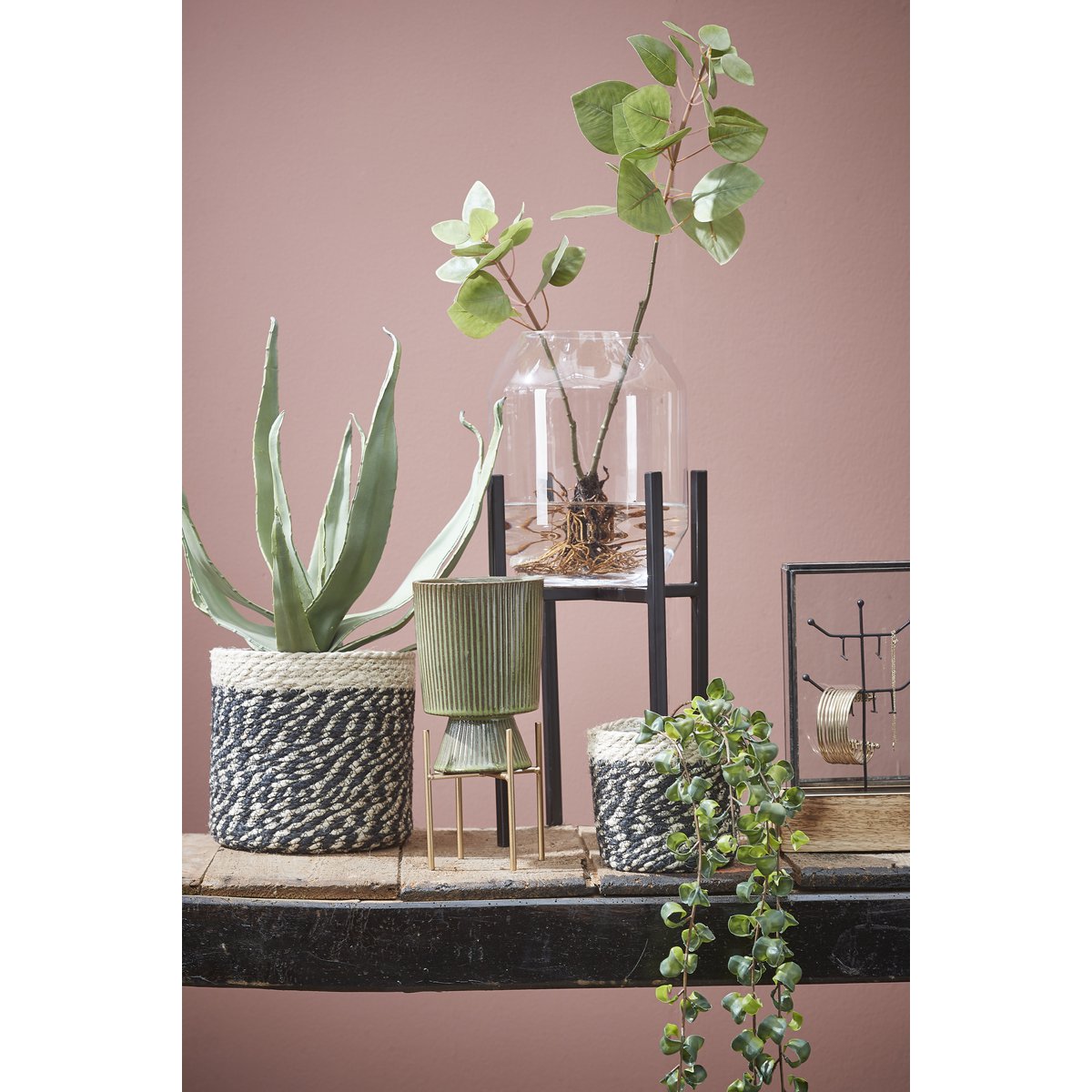 Glimmerdekorationen - Dali Vase - H33 x Ø25 cm - Transparent