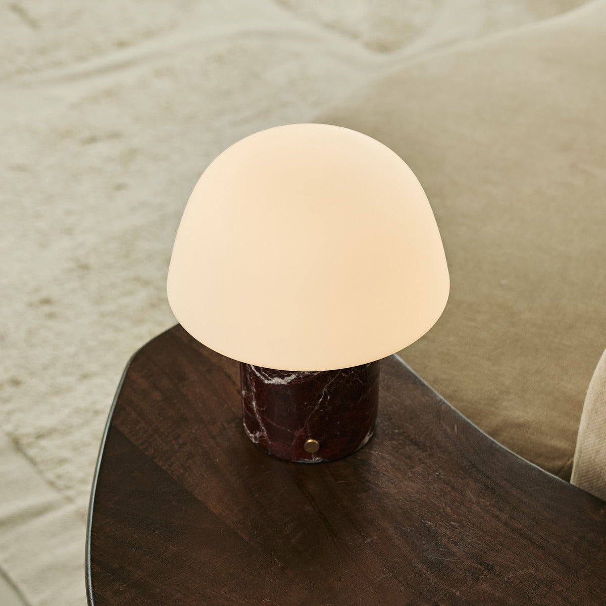 Tavellio-Amsterdam - Maes Red / Rosso Levanto - Elegante marmeren oplaadbare tafellamp