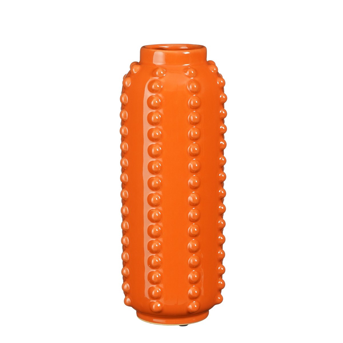 Glimmerdekorationen - Boaz Vase - H30 x Ø11 cm - Keramik - Orange
