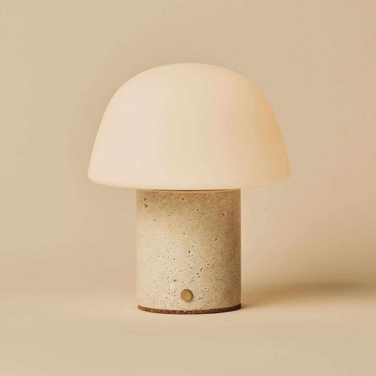 Tavellio-Amsterdam - Maes Beige / Travertino Classico - Elegante travertijn oplaadbare tafellamp, tot 100 uur verlichting, stijlvol en functioneel