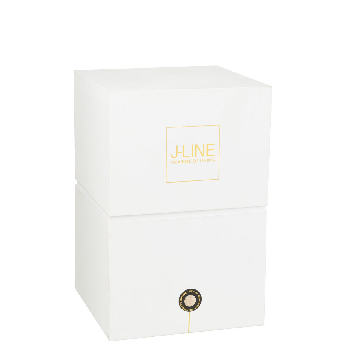 J-Line - Duftkerze Mia - Glas - Weiß/Mix - L