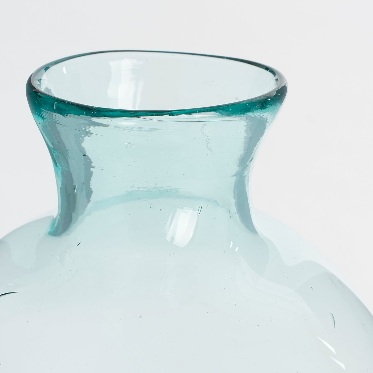 Glimmerdekorationen - Florine Flaschenvase - H58 x Ø26 cm - Recyceltes Glas - Transparent