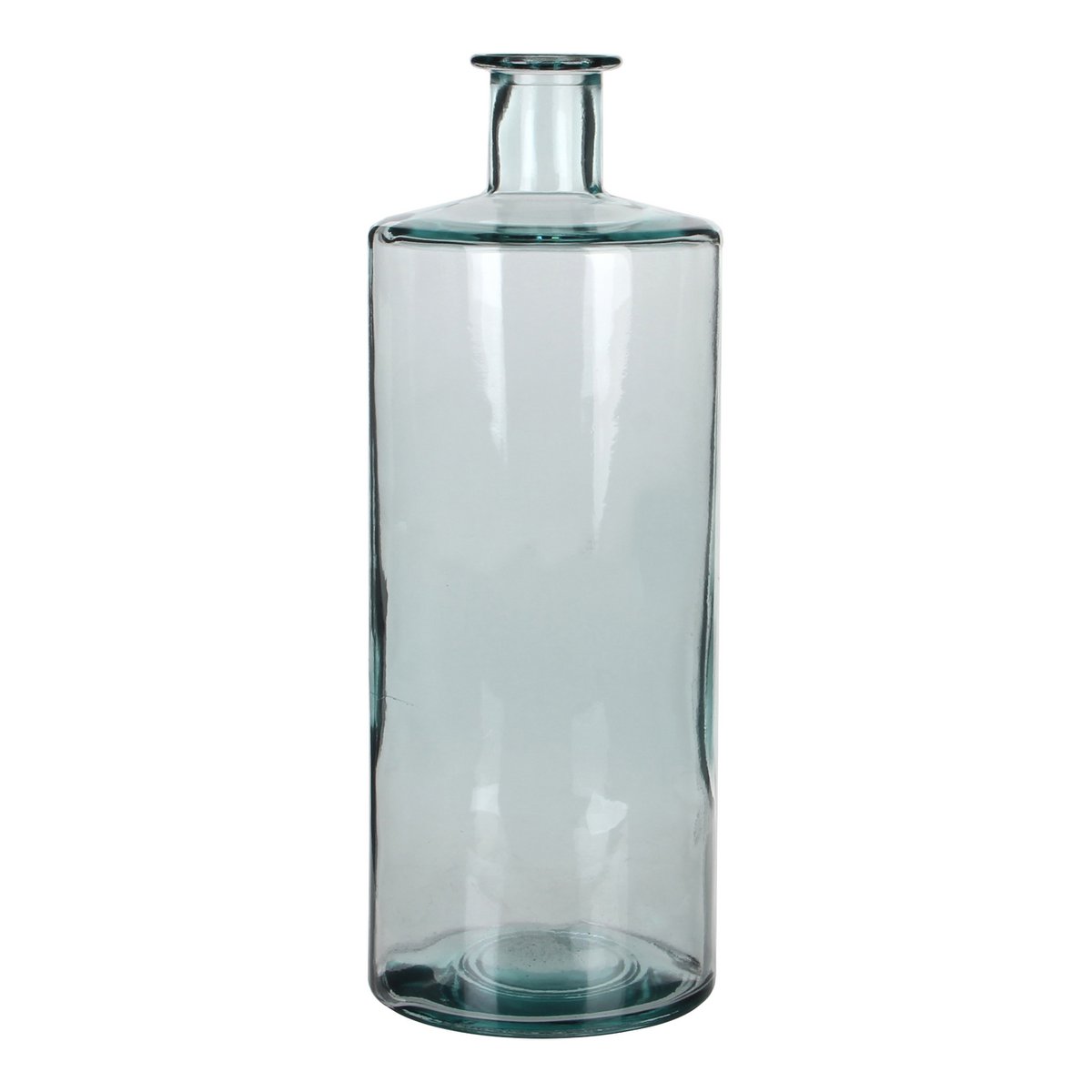 Mica Decorations - Guan Fles Vaas - H40 x Ø15 cm - Gerecycled Glas - Transparant