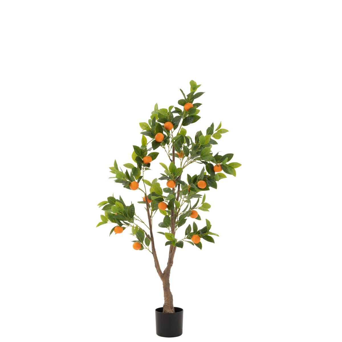 J-Line – Orangenbaum im Topf – Kunststoff – Orange/Grün – Groß