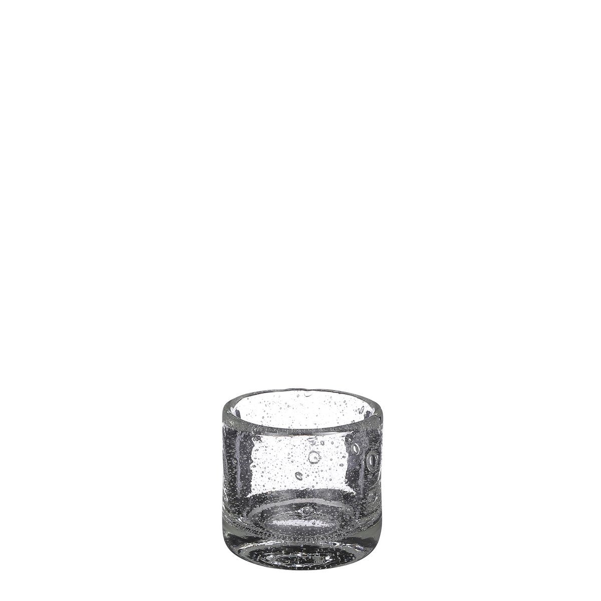 Glimmerdekorationen - Estelle Vase - H8 x Ø9 cm - Transparent