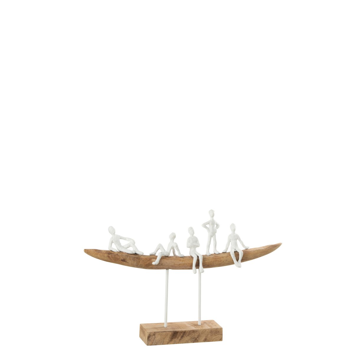 J-Line - Dekofigur 'Menschen auf Couch' (Größe S, Weiß)