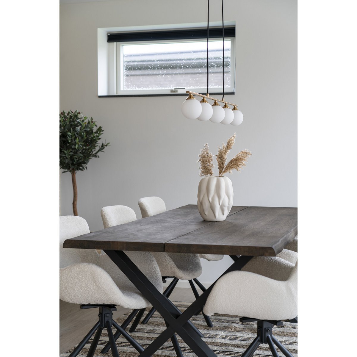 House Nordic - Vase - Vase, Keramik, beige, 19,5x19,5x26 cm