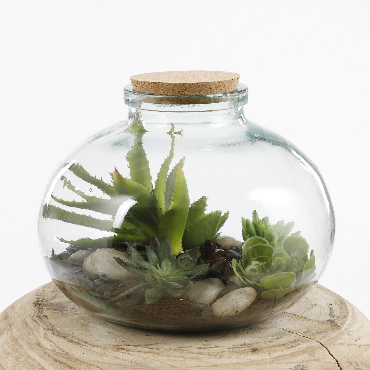 Mica Decorations - Olly Vaas - H23 x Ø29 cm - Gerecycled Glas - Transparant