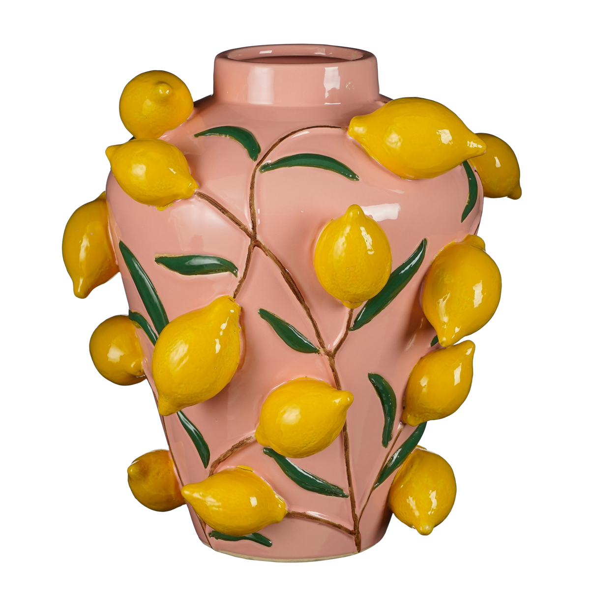 Mica Decorations - Melika Vaas - H38 x Ø35 cm - Keramiek - Lichtroze