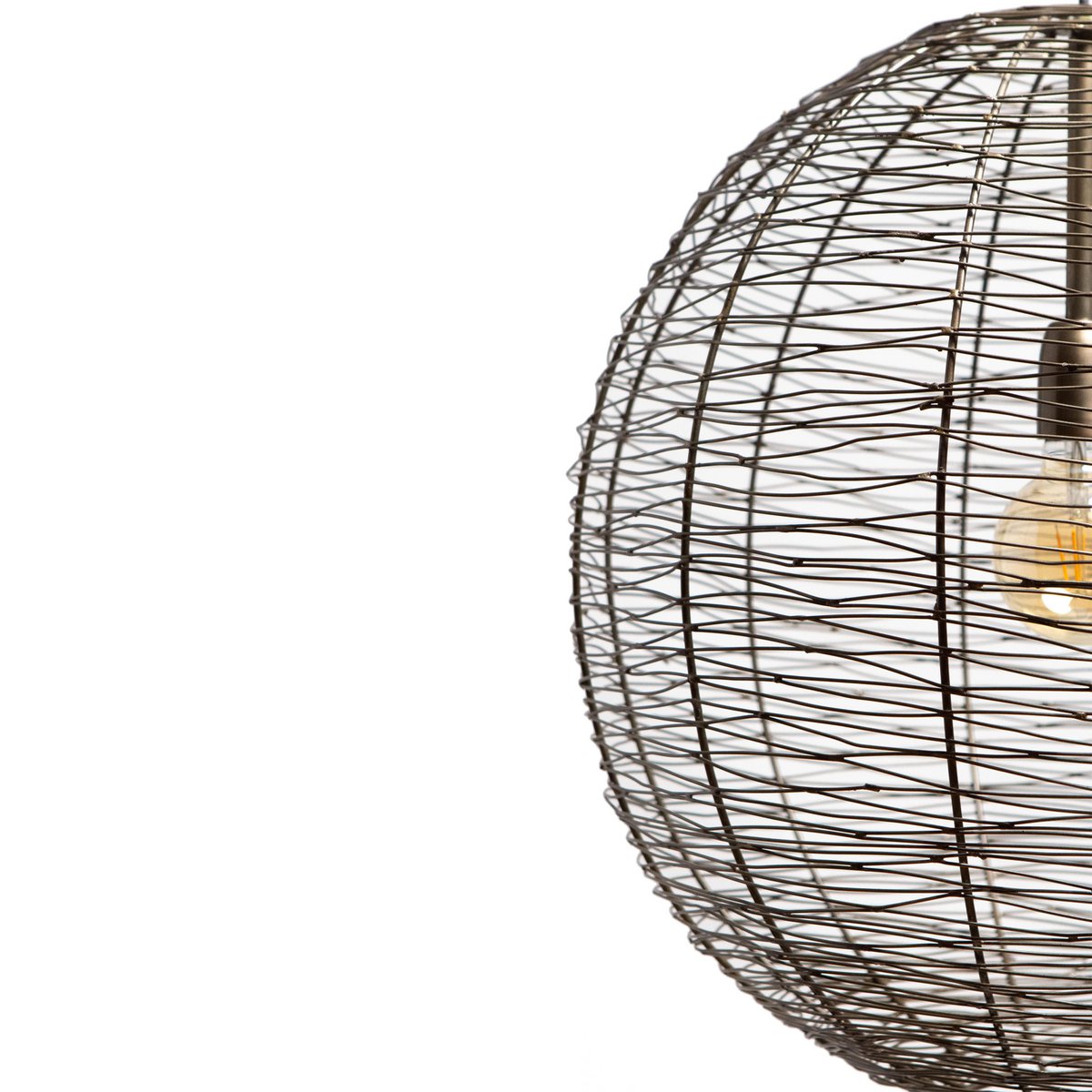 1304 Design - Hanglamp NATHAN antiek brons Ø55x55cm