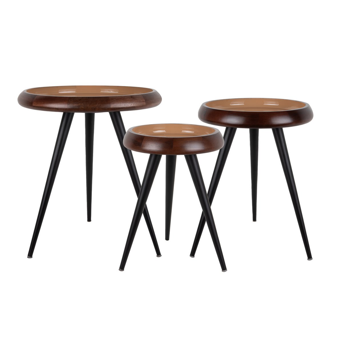 Leitmotiv - Tischset Dreibein mit Metallbeinen