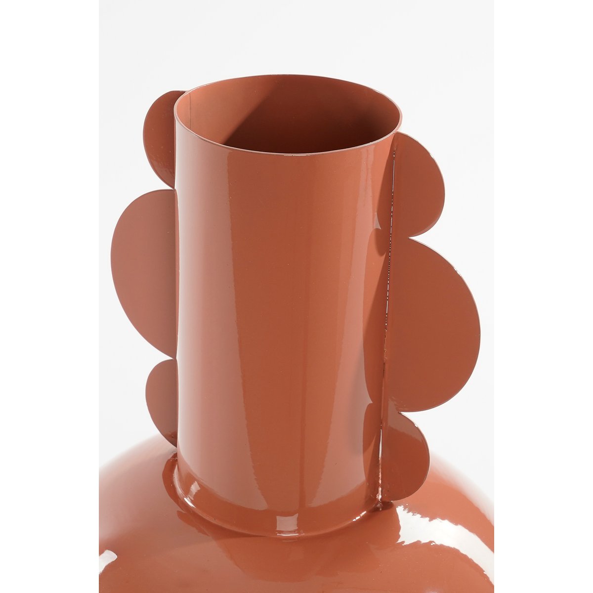 Glimmerdekorationen - Boyd Vase - H36 x Ø25 cm - Metall - Terra