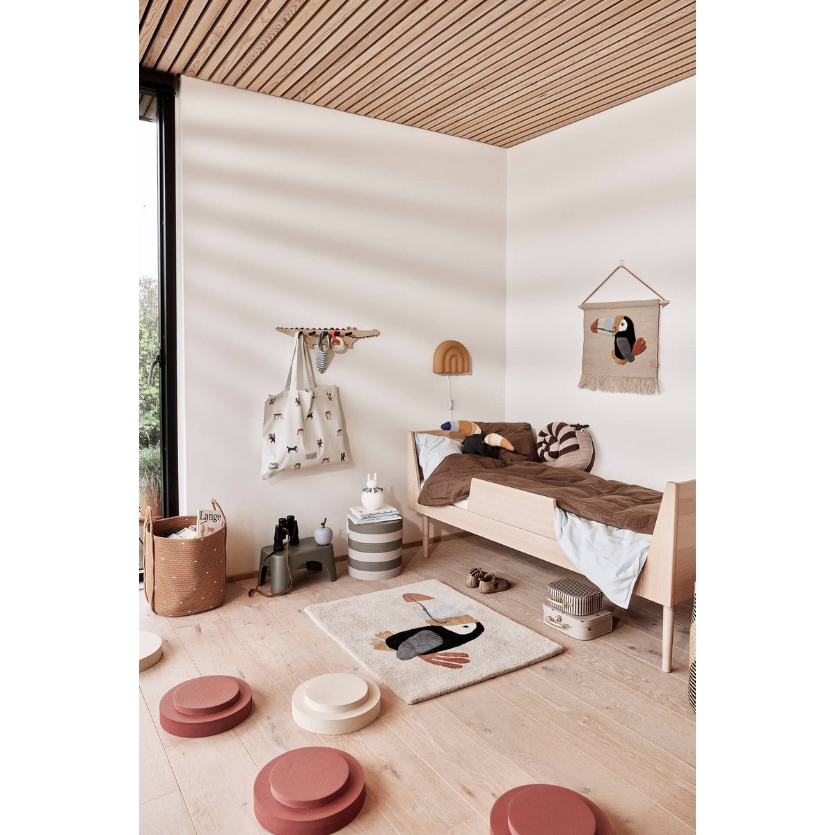 OYOY - Mini-Koffer Tukan & Streifen - 2er-Set