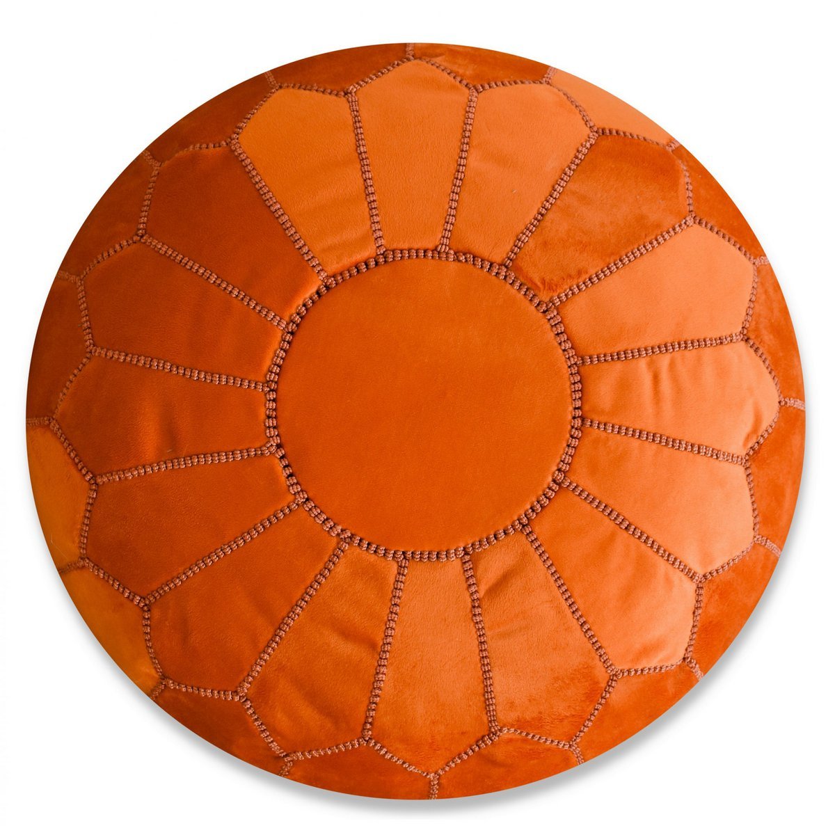 Poufs & Kissen - Samt-Pouf - Orange
