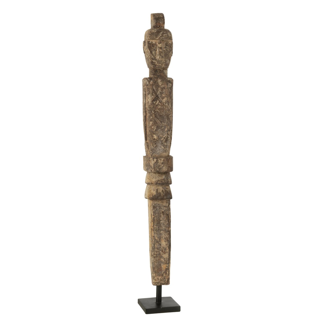 J-Line - Statue Lauwra Albasia Wood Natural Large