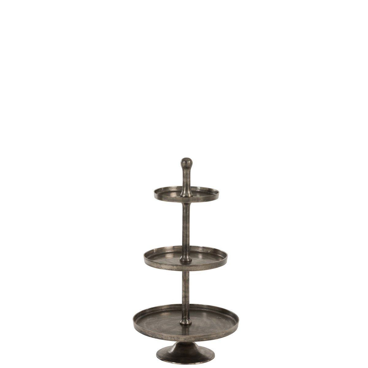 J-Line - Etagere 'Blitz' (3 Lagen, grau)