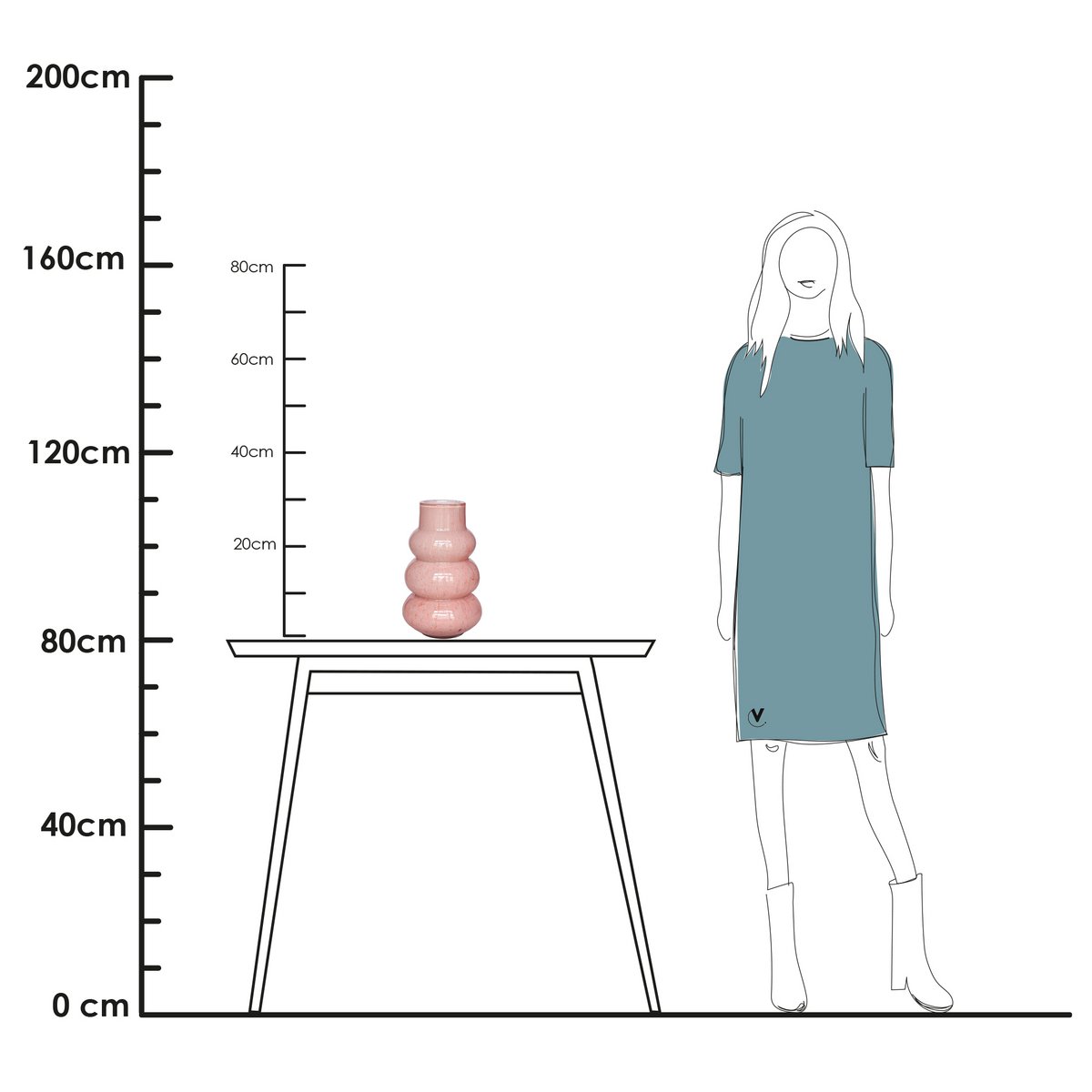 Vase the World - Vaas - Lomami pink