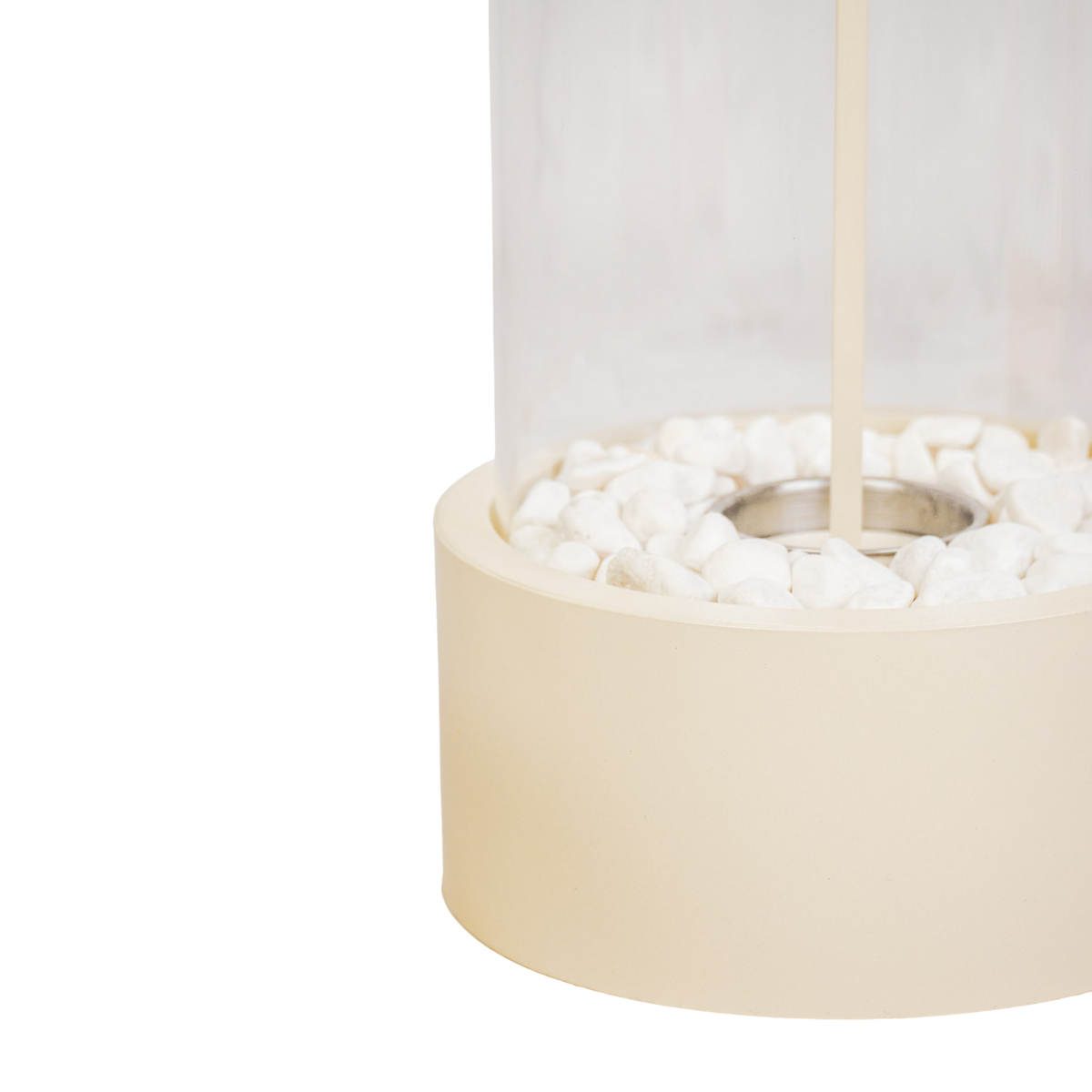 Housevitamin - Tabelbrander - ronde - zand - 21x21x28cm