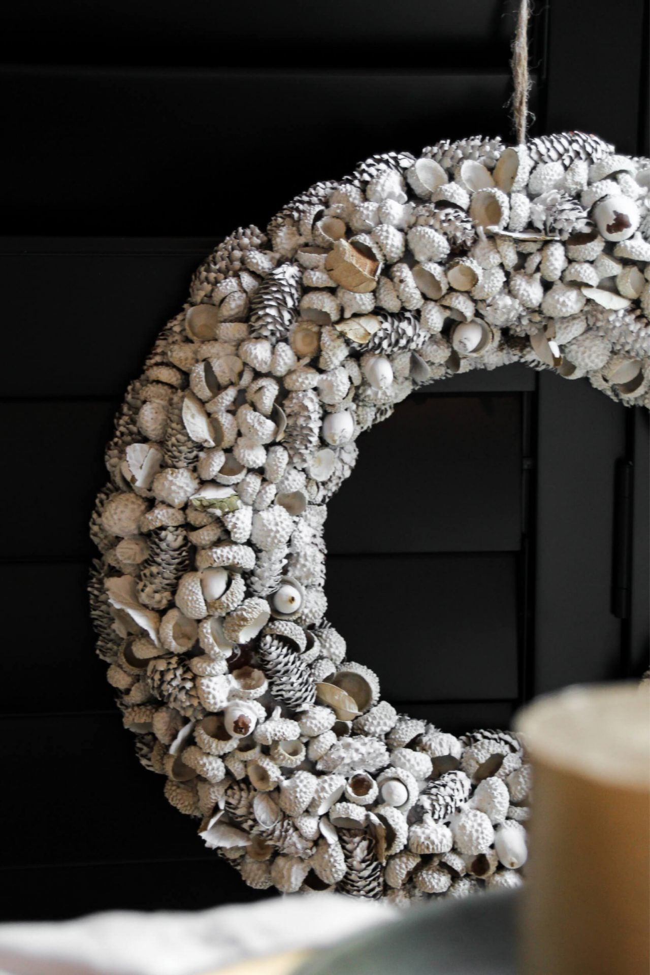 Home Society - Weißer Kranz 'Skagen' (Ø 42cm, Größe L)