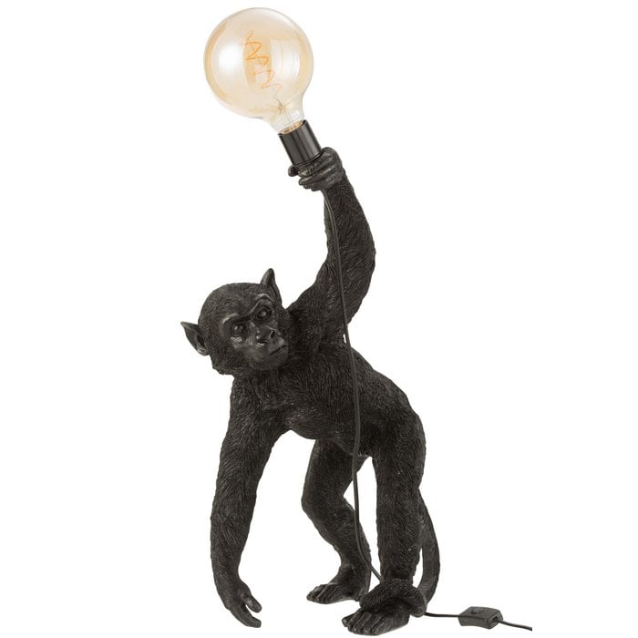 J-Line - Lampe 'Bending Monkey' - Schwarz