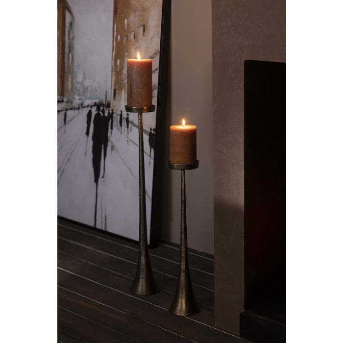 J-Line - Aluminium-Kerzenständer 'Luky' - Bronze (S)