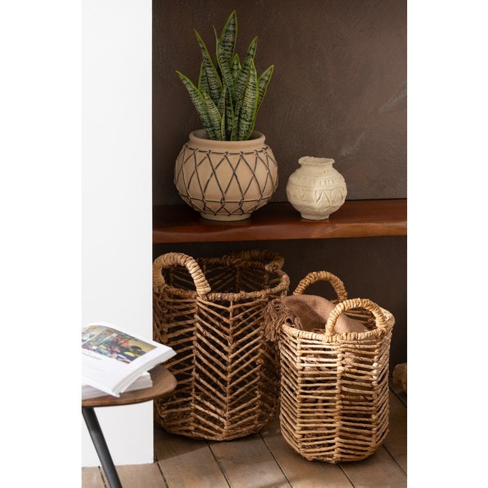 J-Line - Körbe 'Bananenblätter' (Natur)
