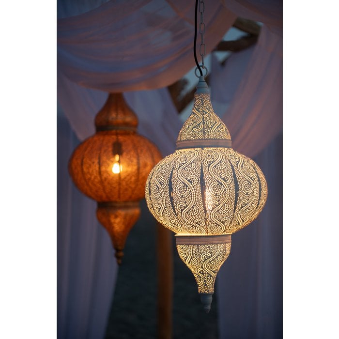 J-Line - Hängelampe 'Drill' (Weiß, Größe S)