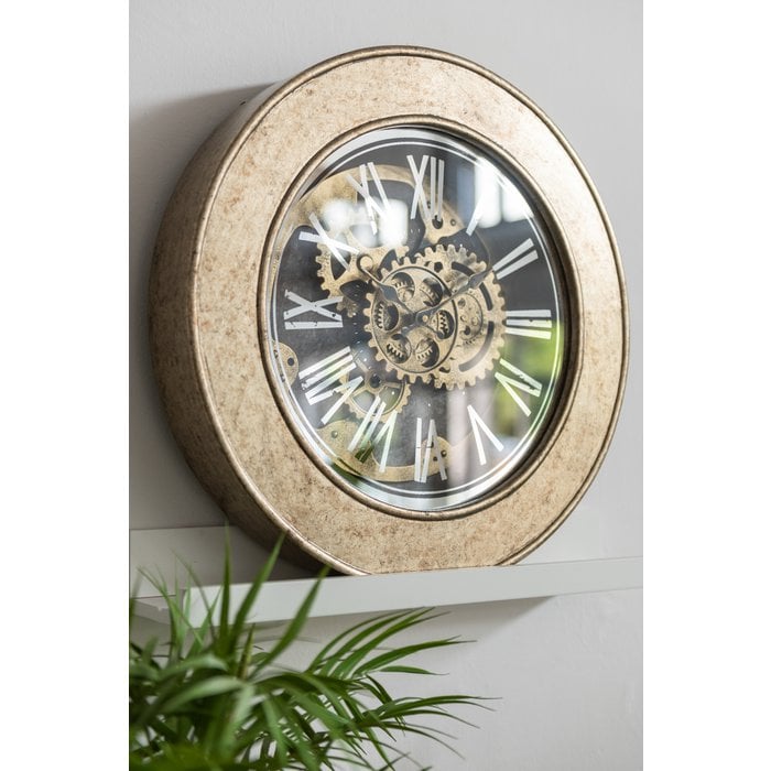 J-Line - Uhr 'Interior' - Gold (50cm)