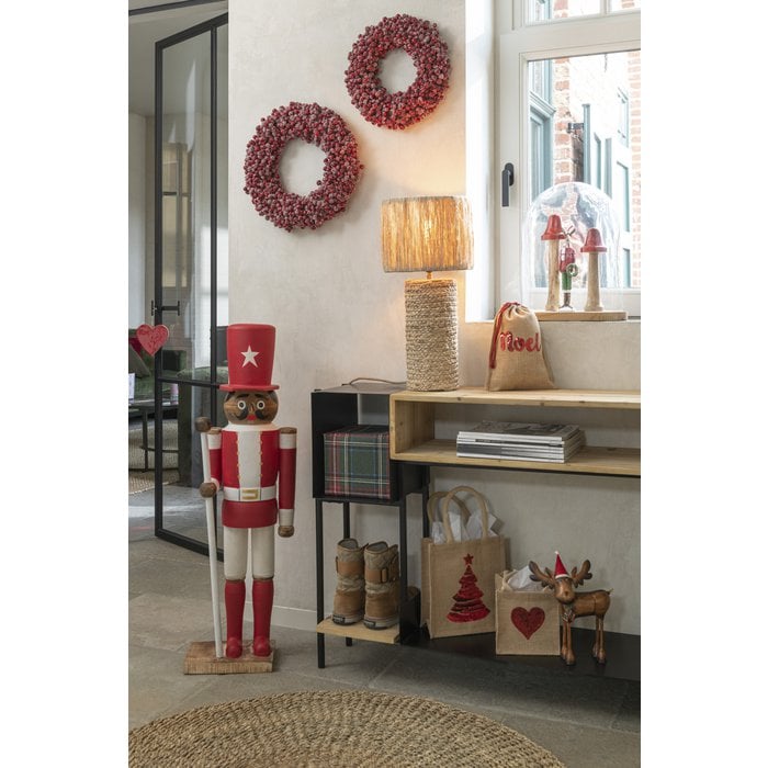 J-Line - Tischleuchte 'Braided Banana Leaves' - Natur