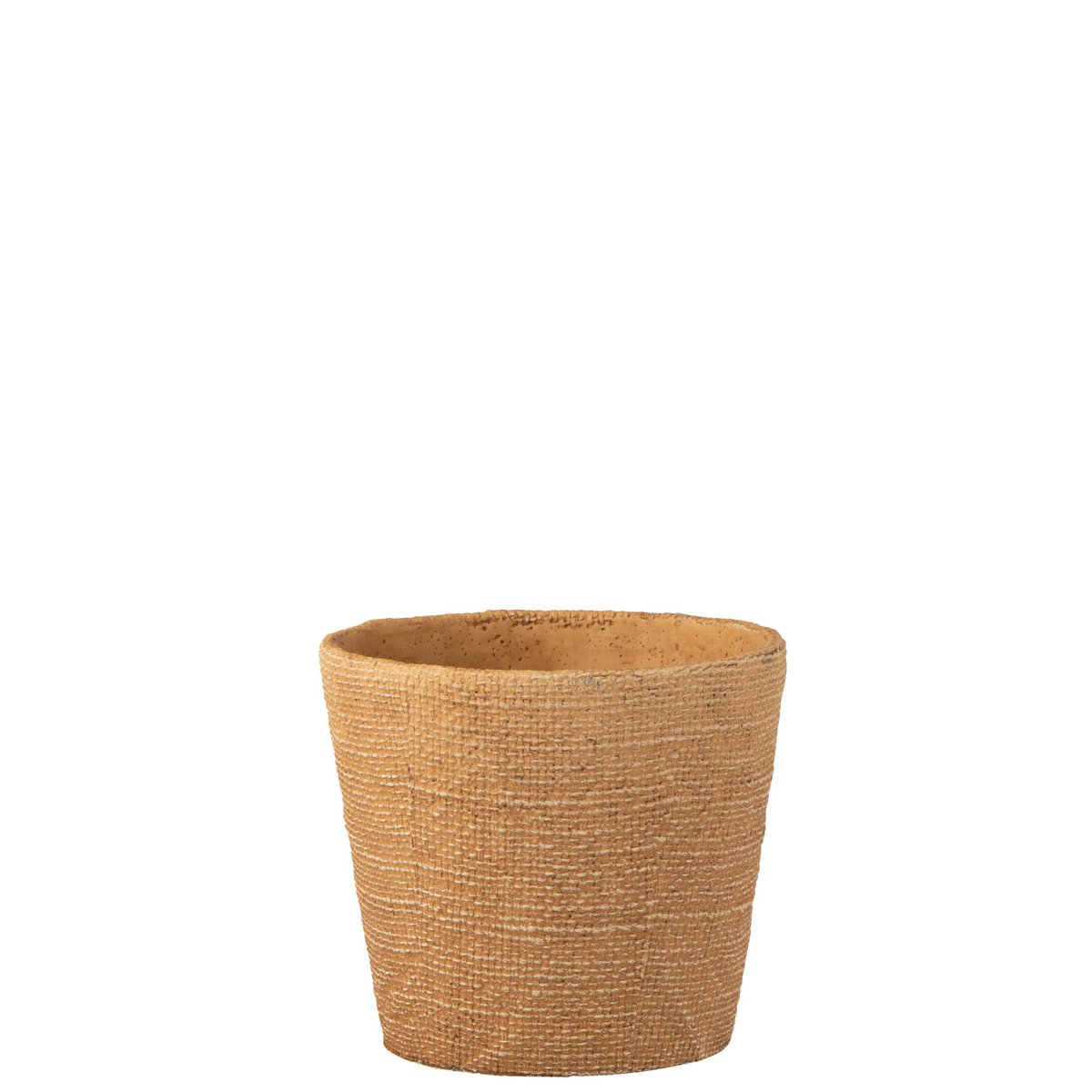 J-Line - Bloempot Bistro - Cement - Naturel - L - Ø19cm