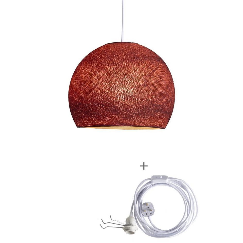 Cotton Ball Lights - Wandering Lamp Driekwart - Dirty Rose - 31 cm (M)