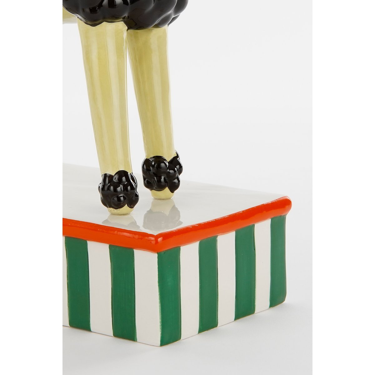 Mica Decorations – Kerzenständer Hund – L23,5 x B10,5 x H28,5 cm – Keramik – Hellgelb